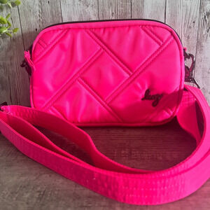 Lug Hot Neon Pink Crossbody Belt Bag